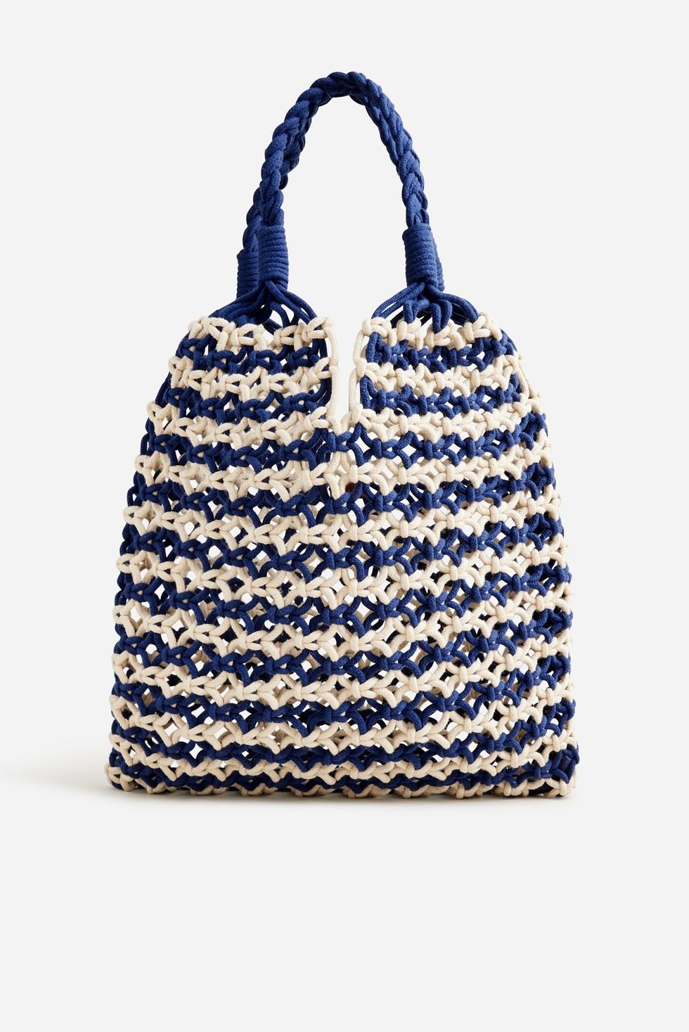J Crew Cadiz Dand-Knotted Rope Tote