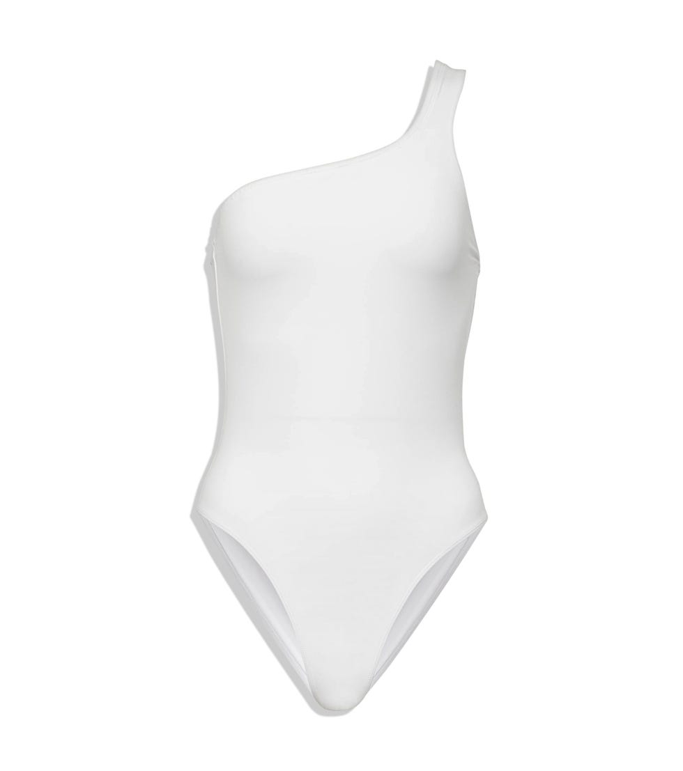 Sage Cutout One-Shoulder Swimsuit