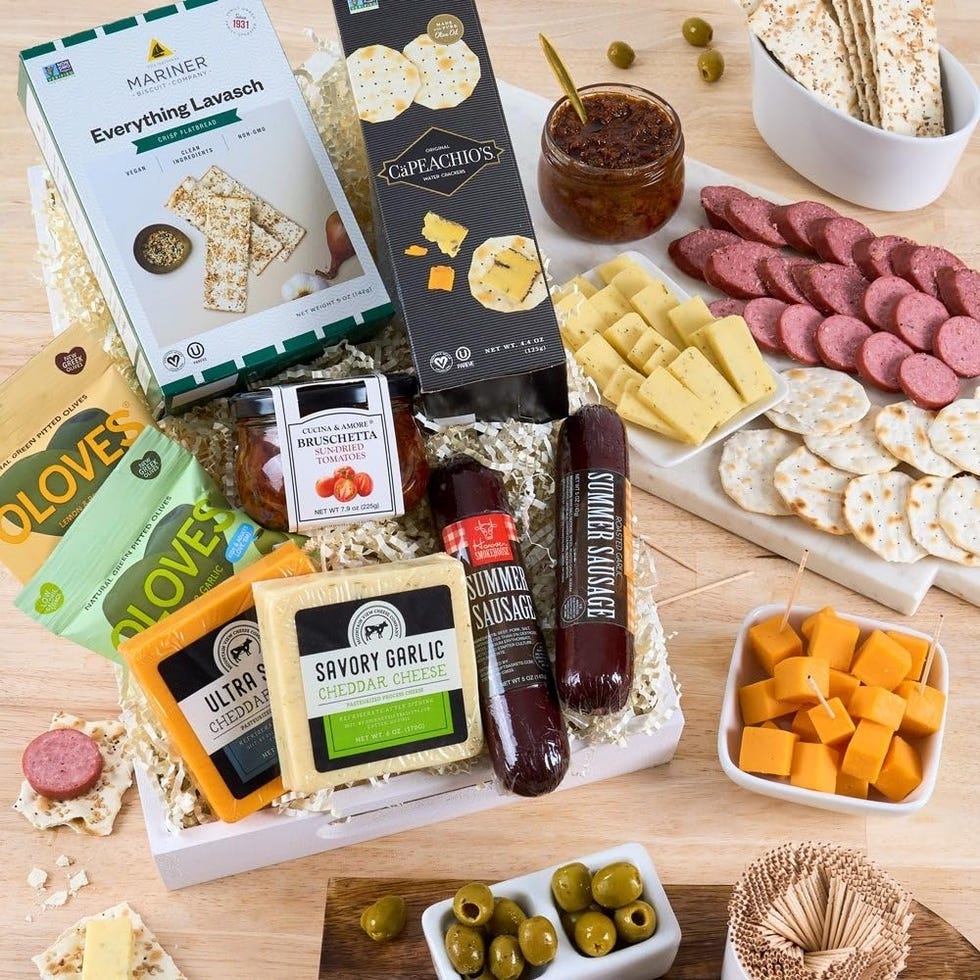 Meat & Cheese Sampler Gift Basket 