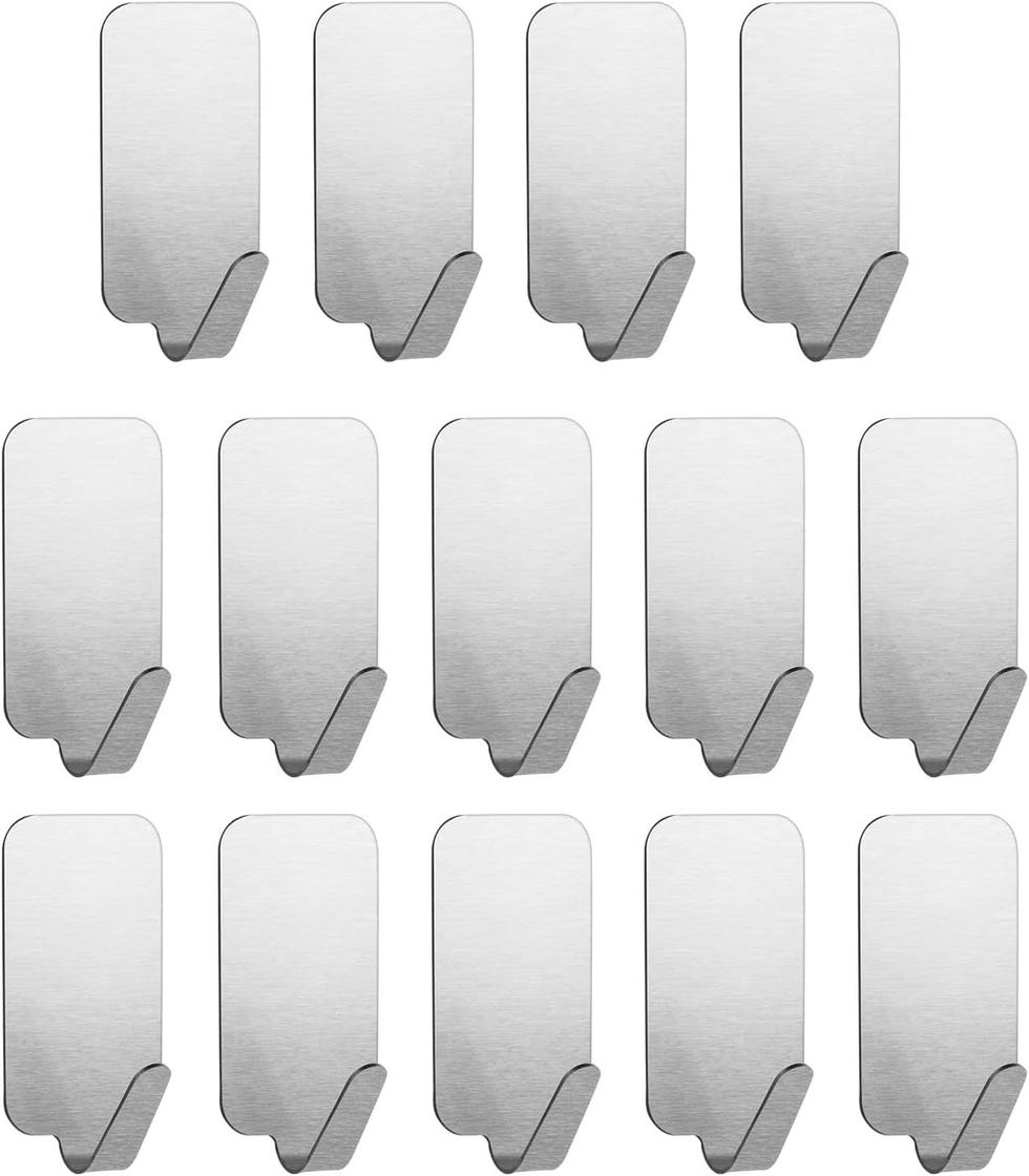 Ganchos Adhesivos para Pared Acero Inox.