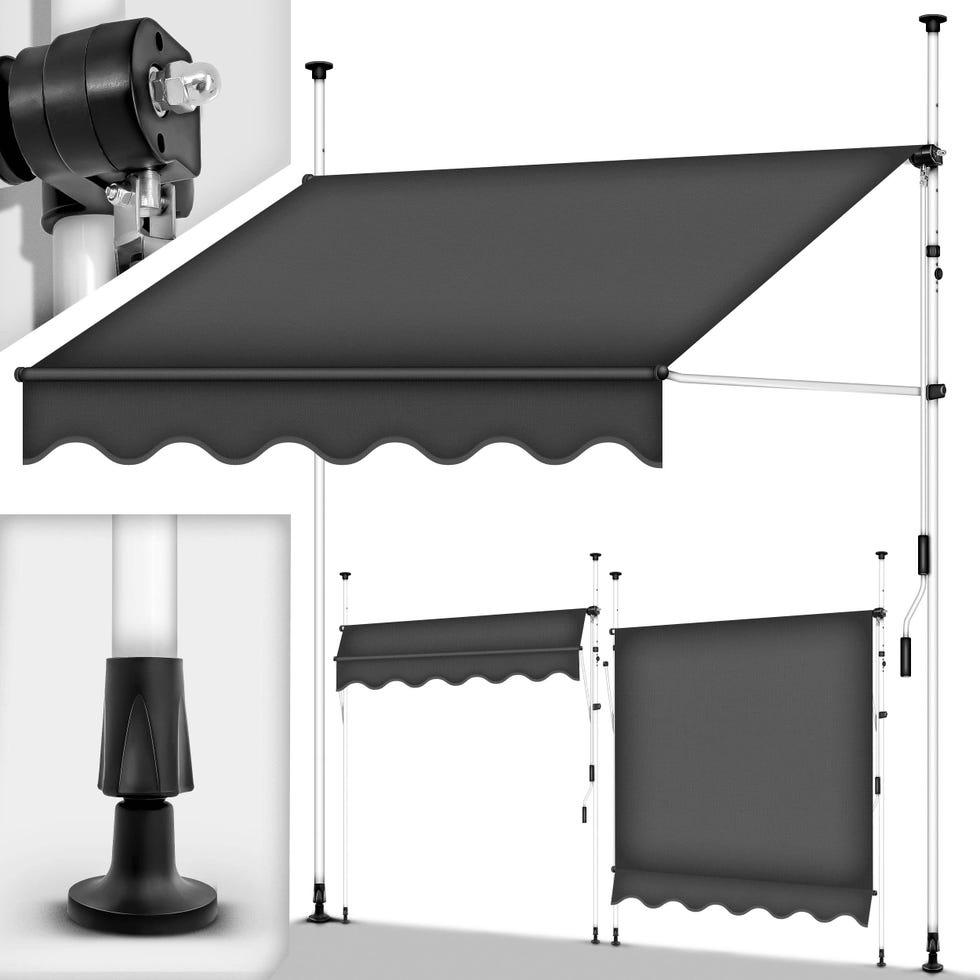 Toldo manual portátil con manivela
