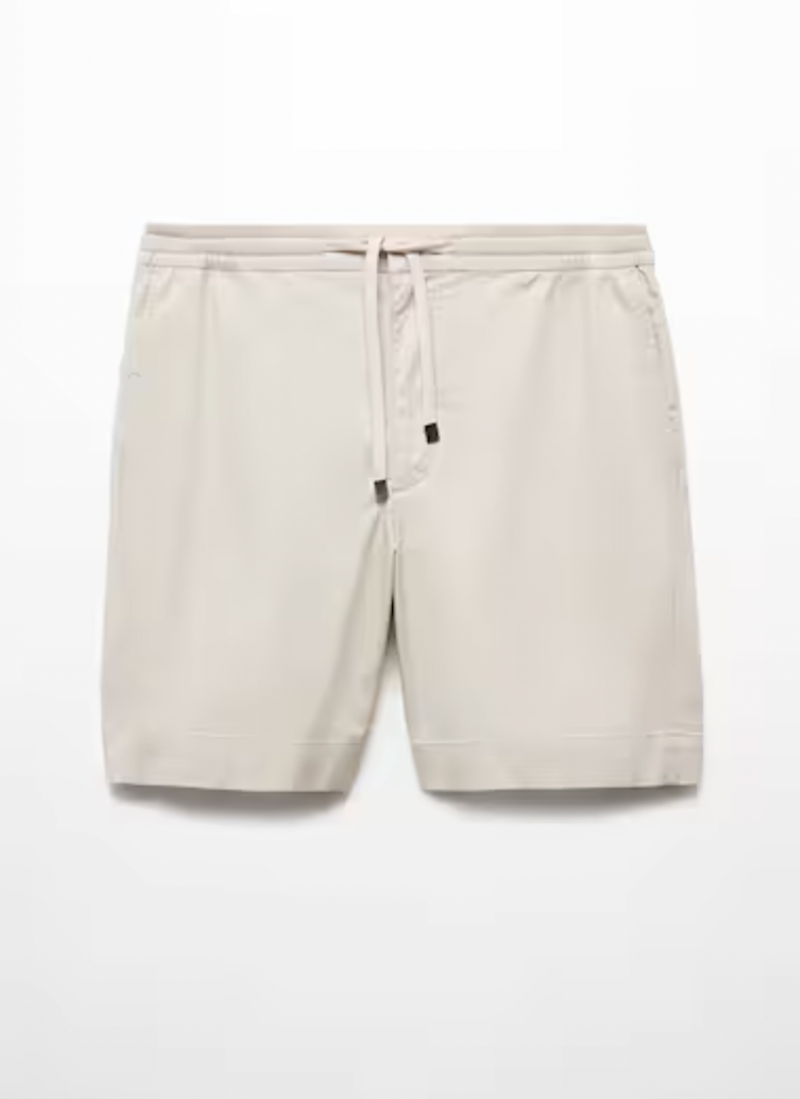 Slim Fit Cotton Bermuda Shorts