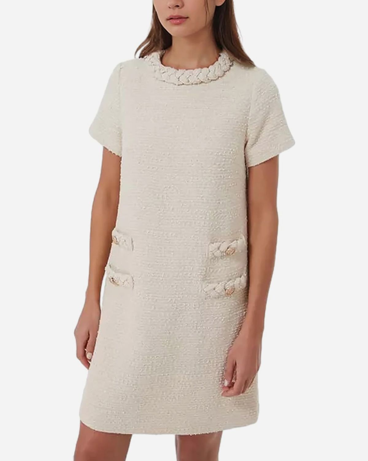 Theory dress in shops warm ivory