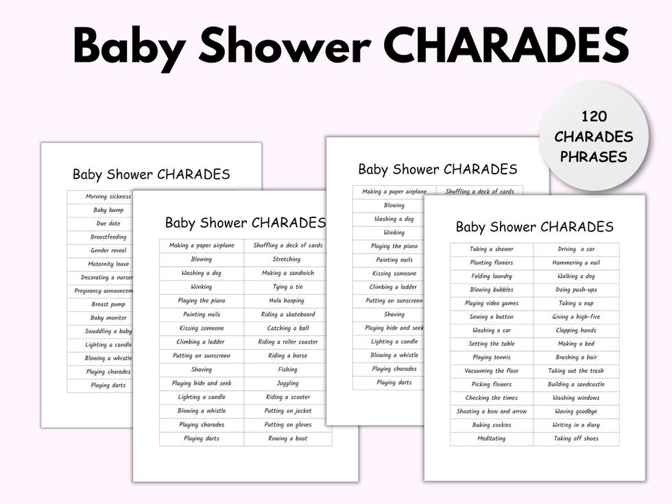 45 Best Baby Shower Games 2024