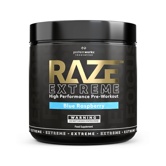 Raze Extreme High-Performance Pre-Workout: Blue Raspberry 
