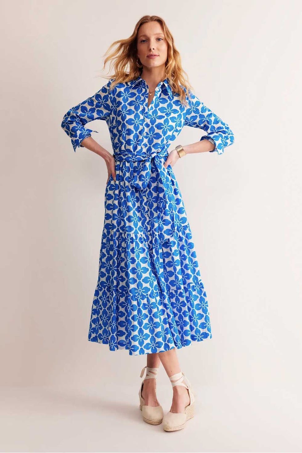 Flo Cotton Midi Shirt Dress