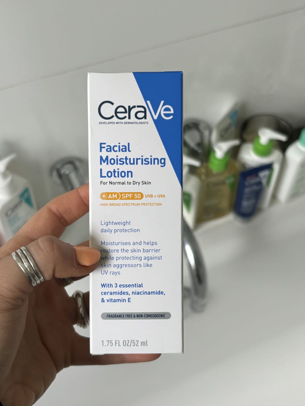 CeraVe AM Facial Moisturising Lotion SPF50 