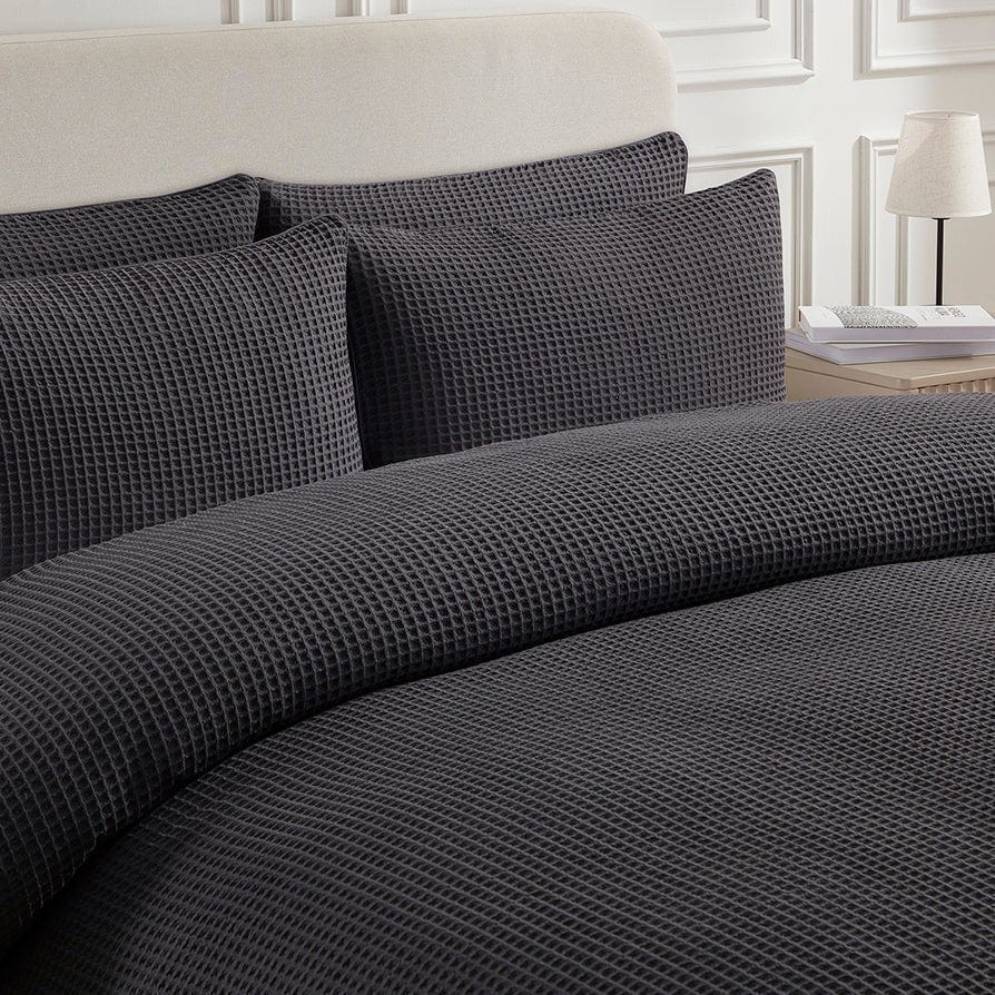 Dusk Portofino Waffle Duvet Cover