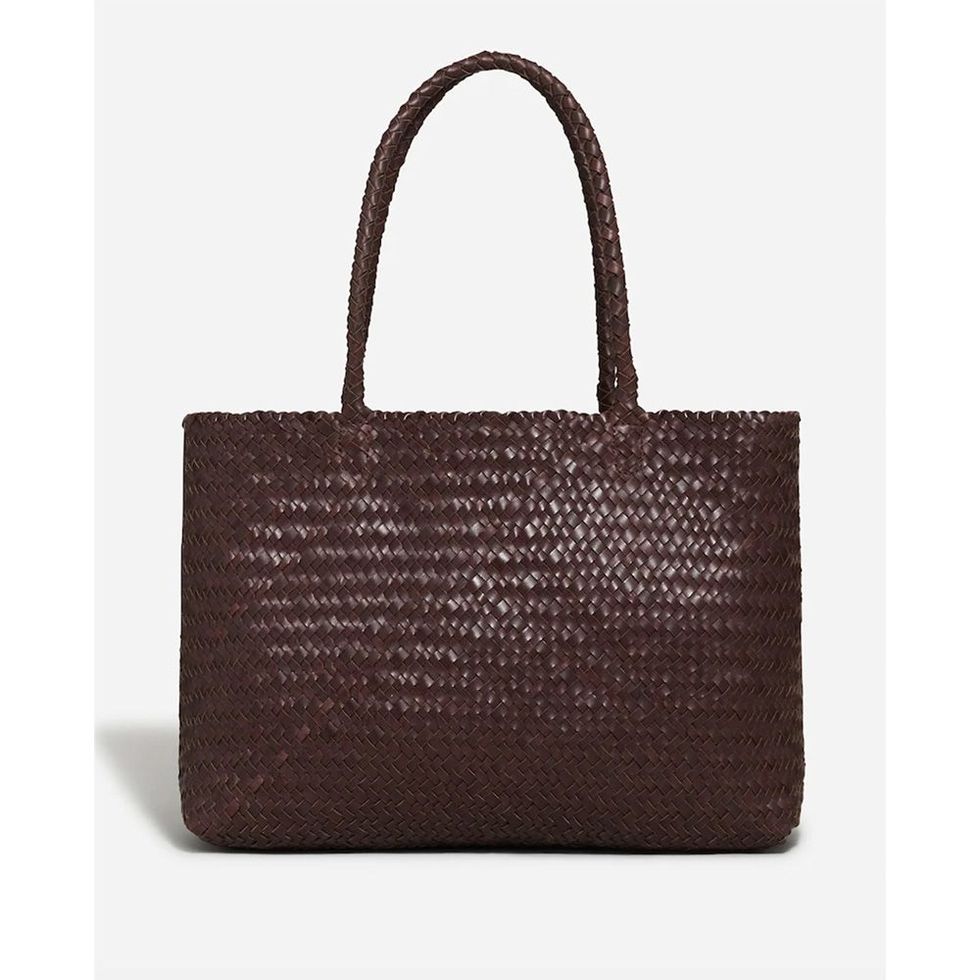 Handwoven Leather Tote Bag