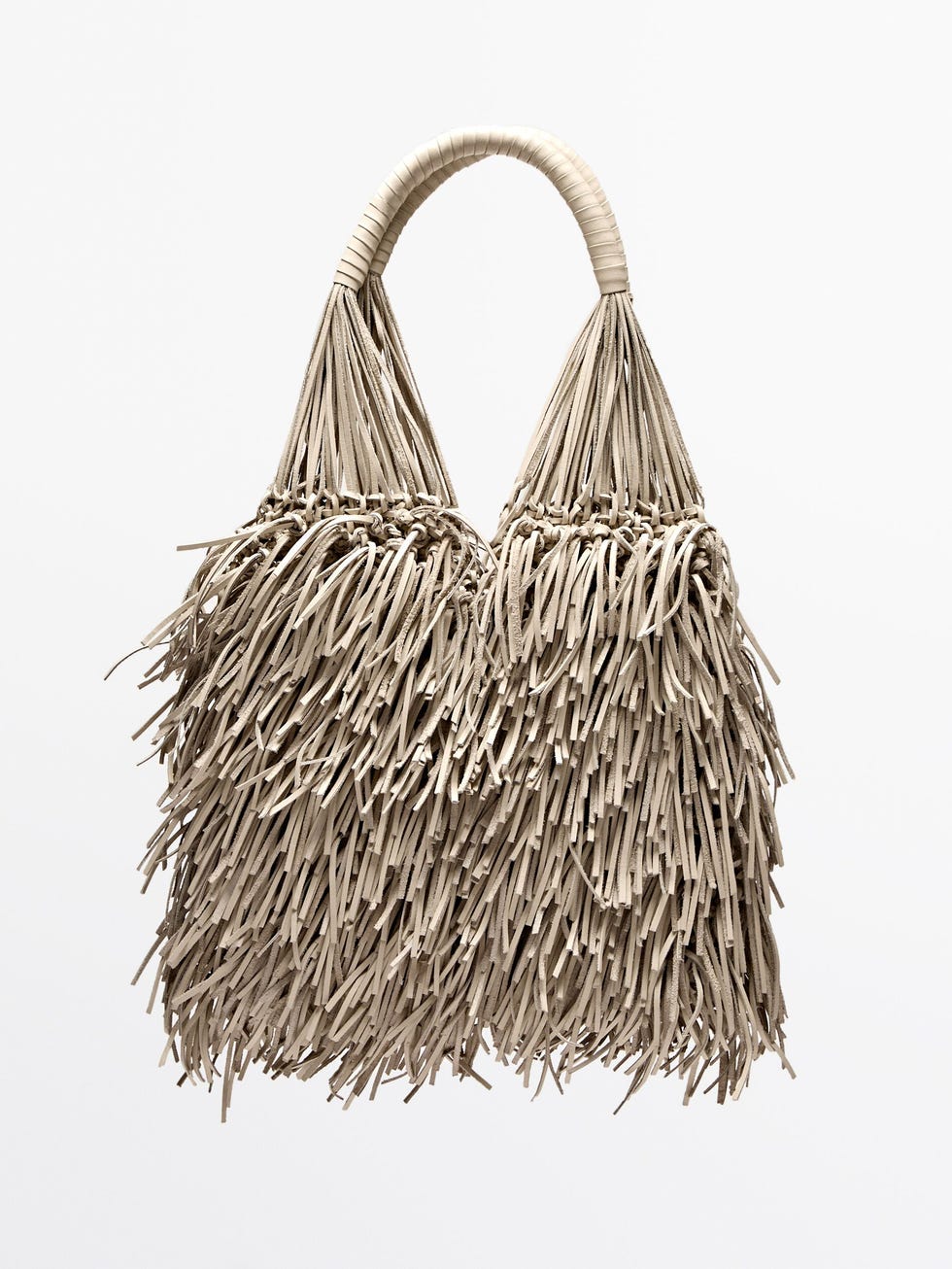 Fringe leather bag