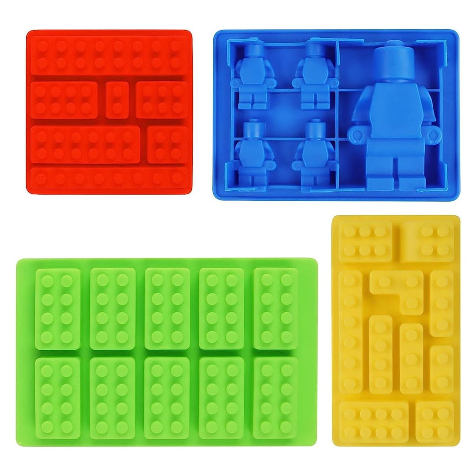 4 piezas de moldes de silicona Lego