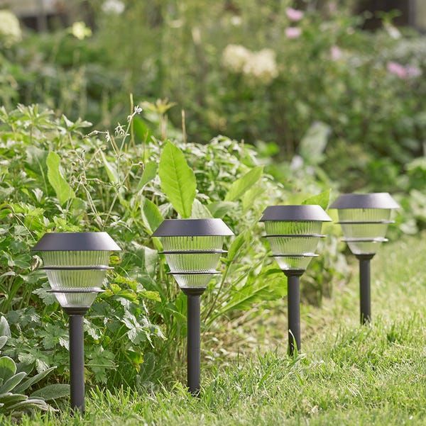 Cox & Cox Four Solar Tiered Stake Lights