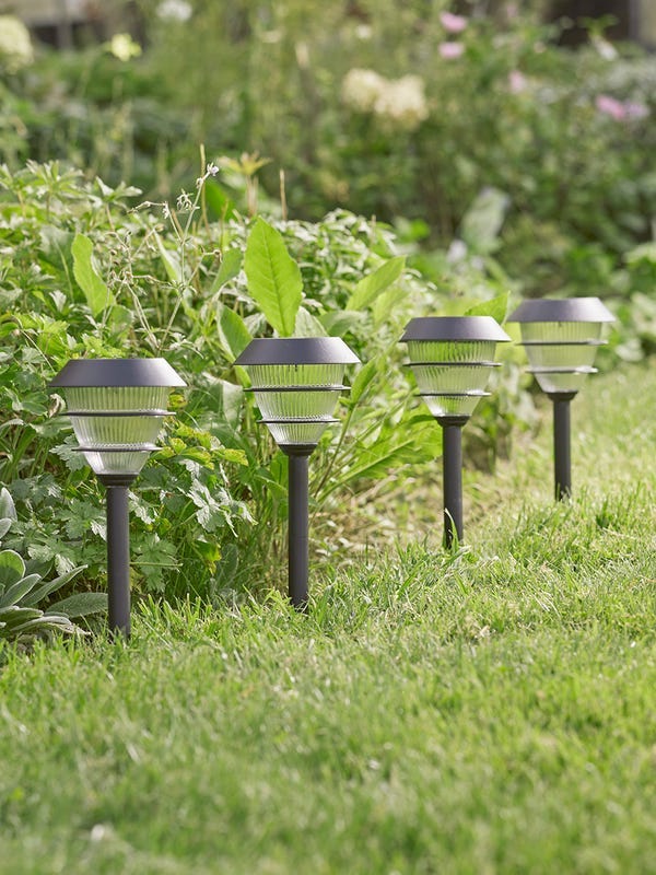 Cox & Cox Four Solar Tiered Stake Lights