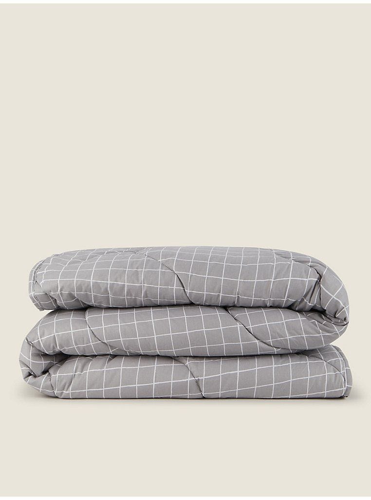 Grey Lightweight Coverless Duvet – 7.5 Tog