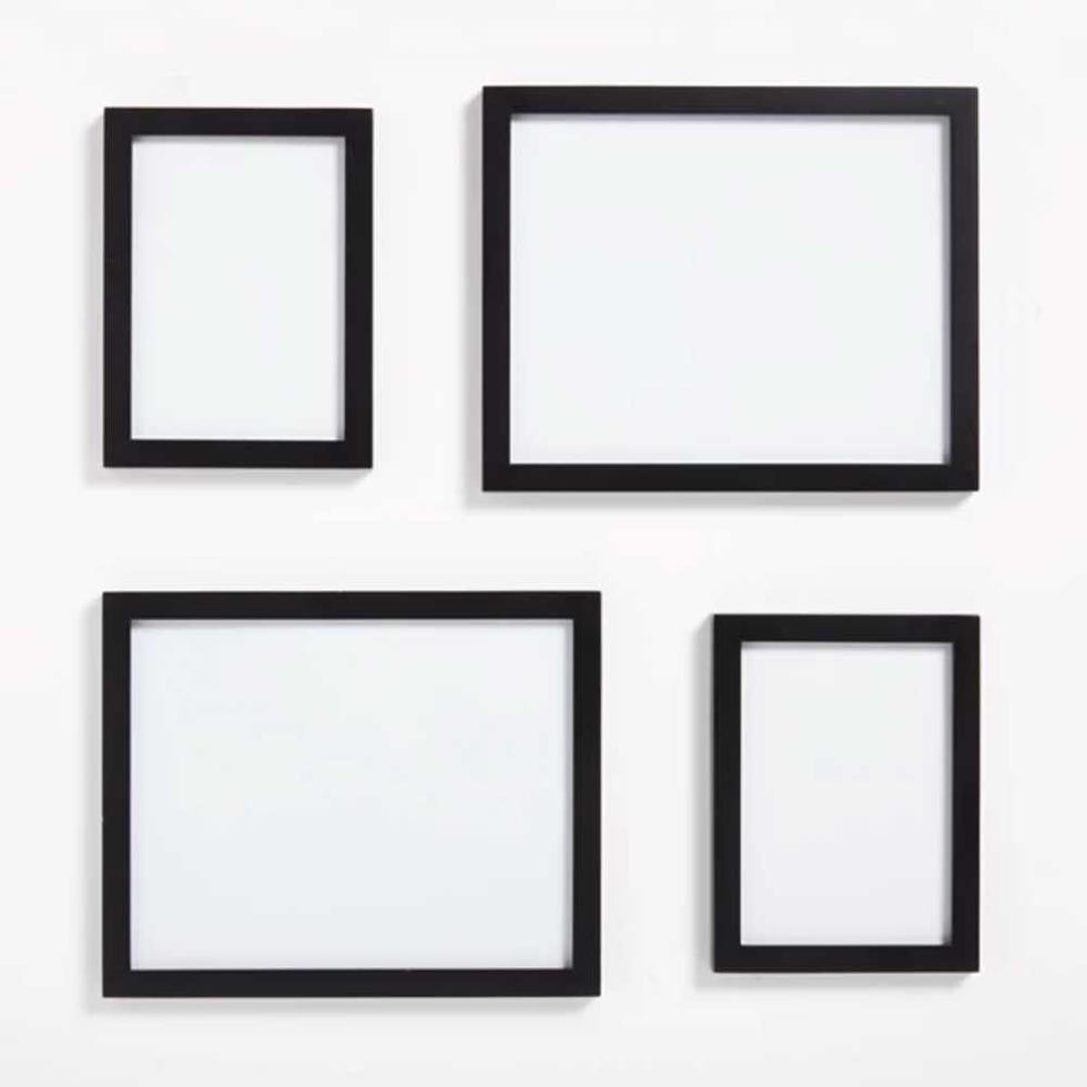 ANYDAY Gallery Set Multi-aperture Photo Frames, 4 Photo, Black