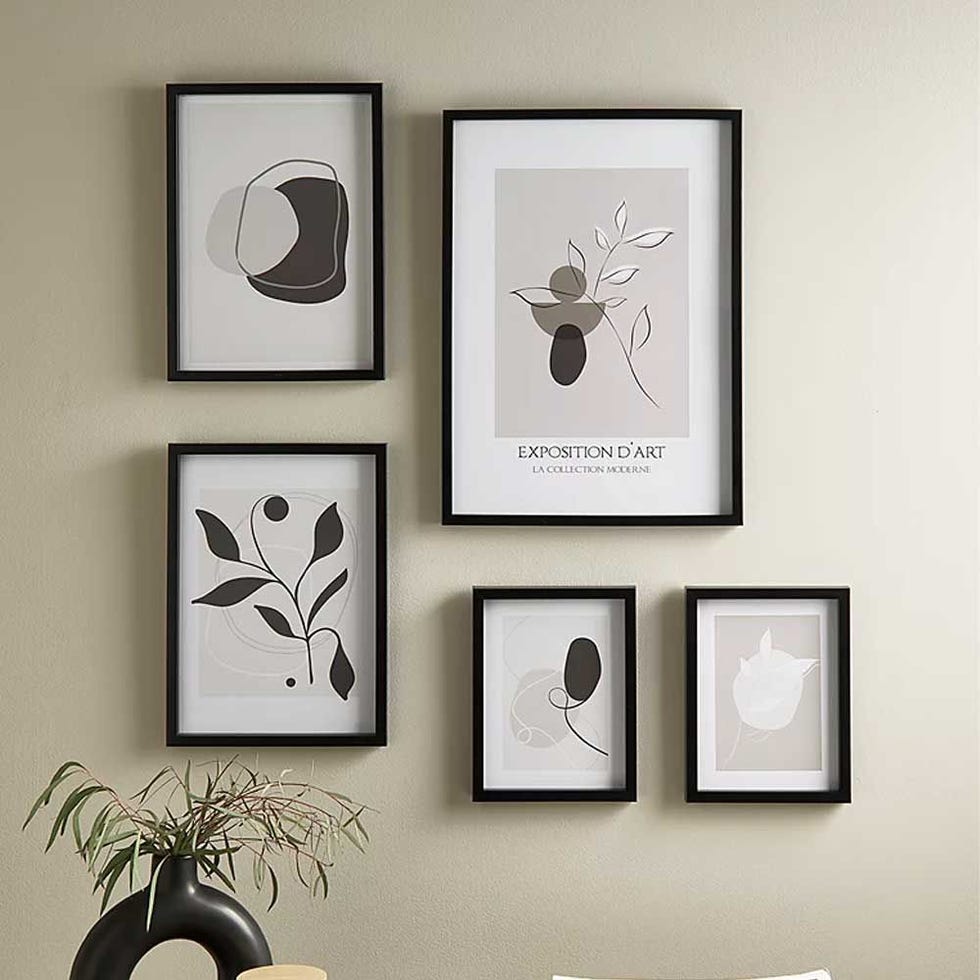 Black Abstract Gallery Wall Art - Set of 5