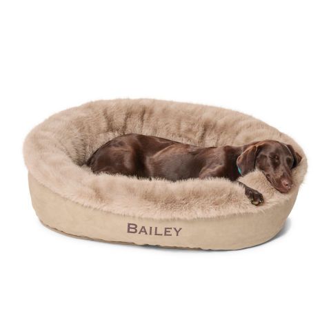 ComfortFill-Eco Fur Wraparound Dog Bed