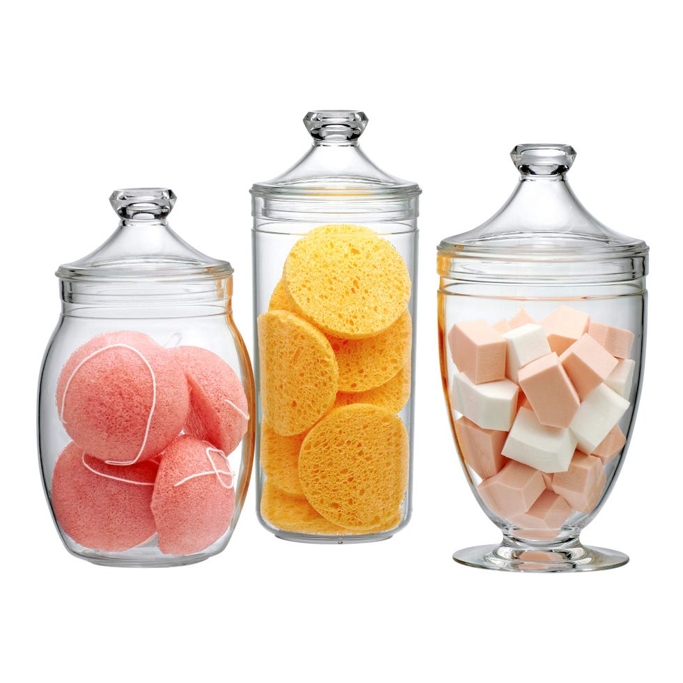 3-Piece Set Acrylic Apothecary Jars 