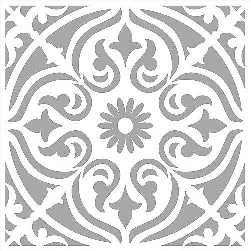 Stencil It Windsor Reusable Tile Stencil for Walls, Floors, Patio and Furniture 60cm(L) 60cm(W)