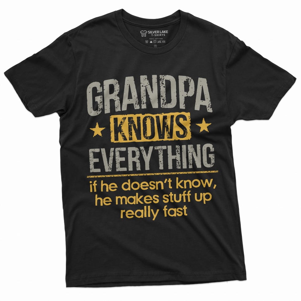 Grandad Knows Everything - Christmas Grandpa Gift T-Shirt