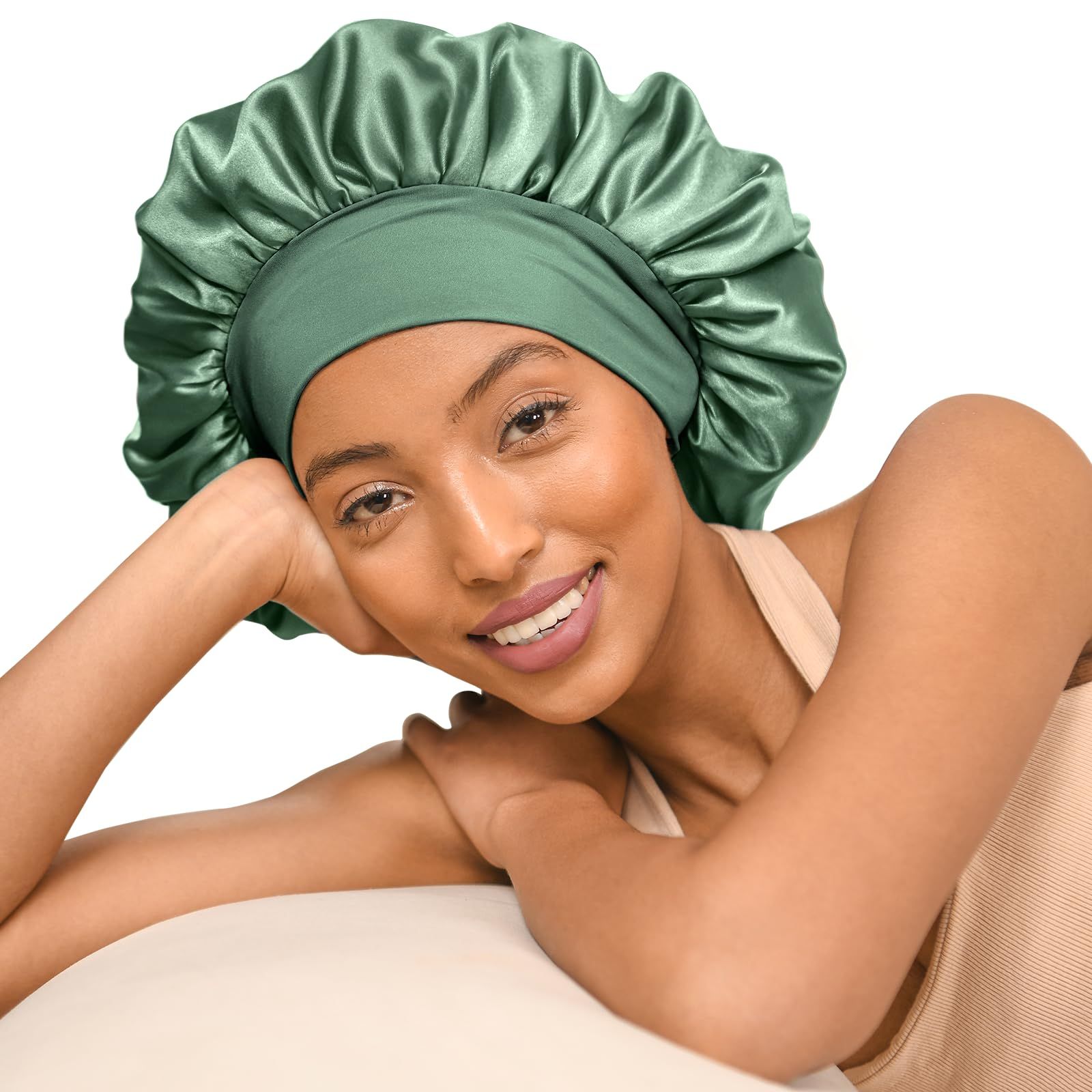 Best satin bonnet best sale