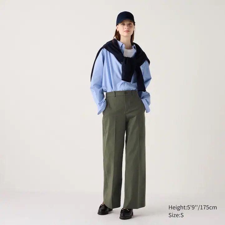 Wide Leg Chino Trouser