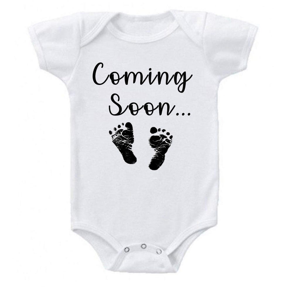 "Coming Soon" Baby Feet Onesie