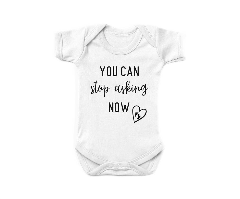 "You Can Stop Asking Now" Onesie