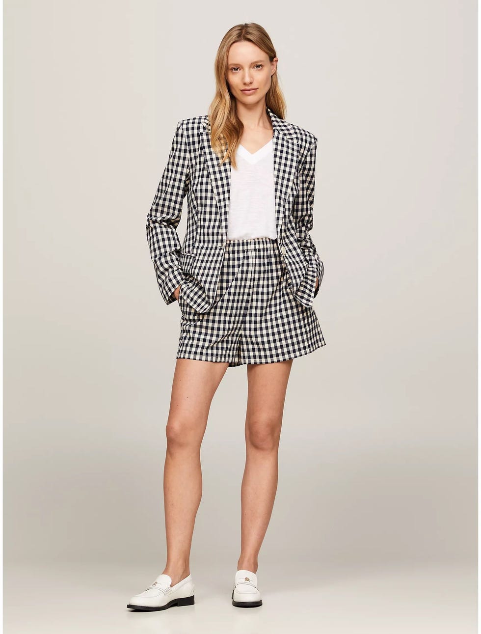 Gingham Pull-On Seersucker Short