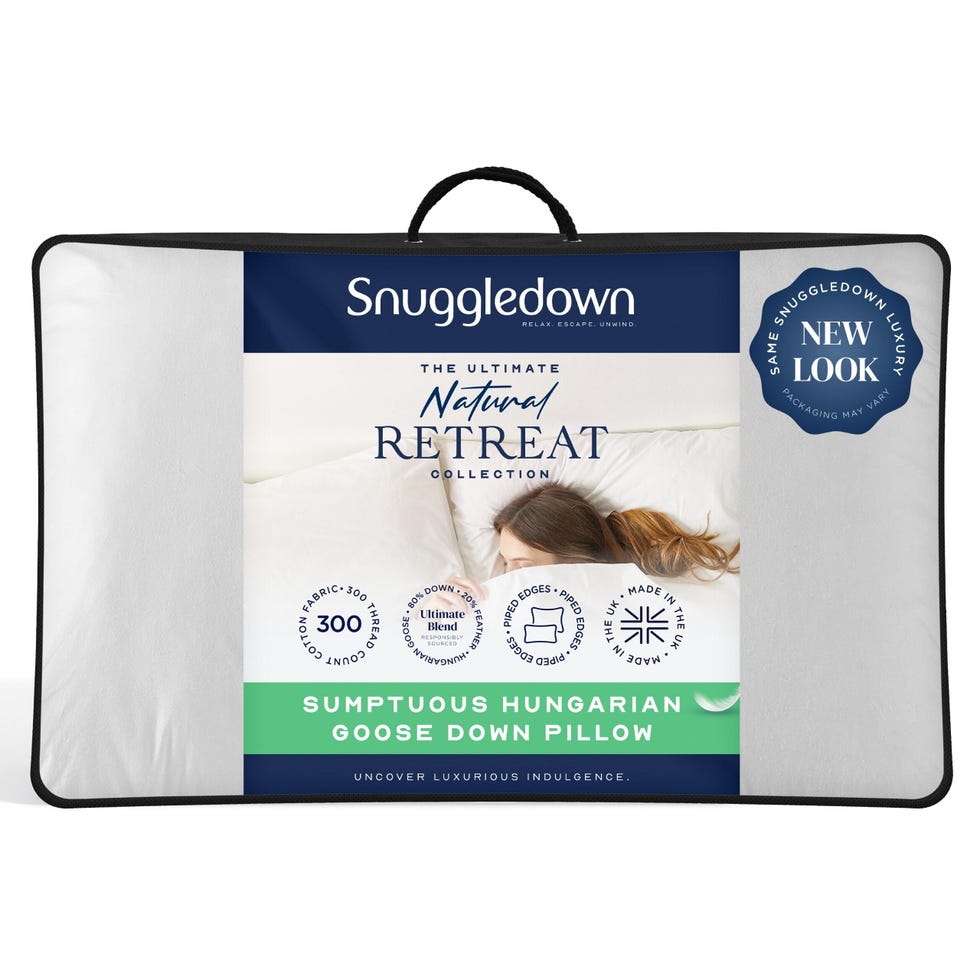 Snuggledown Sumptuous Hungarian Goose Down Soft Support Front Sleeper Pillow