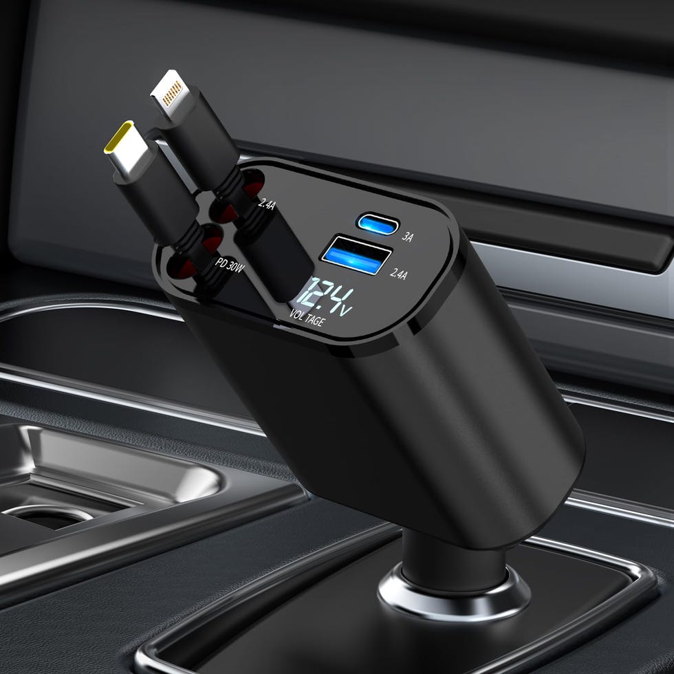 Retractable Car Charger 4 in 1