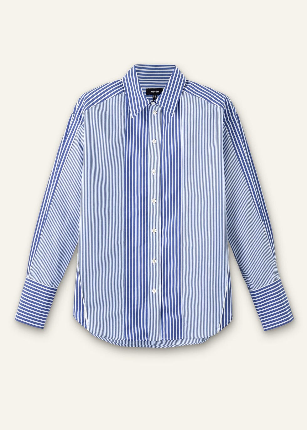 Cotton Stripe Oversized Shirt