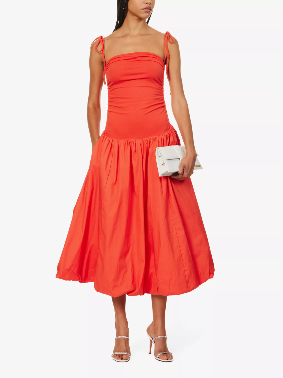 Alexa Puffed-Hem Dress