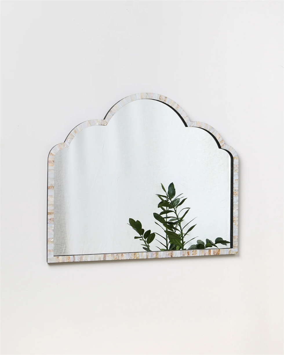 Mila Mother of Pearl Mantle Mirror