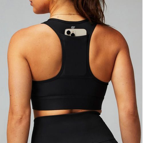 Sports bra with phone pocket in back online