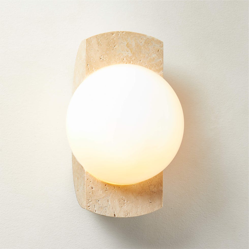 Neptune Travertine Wall Sconce Light