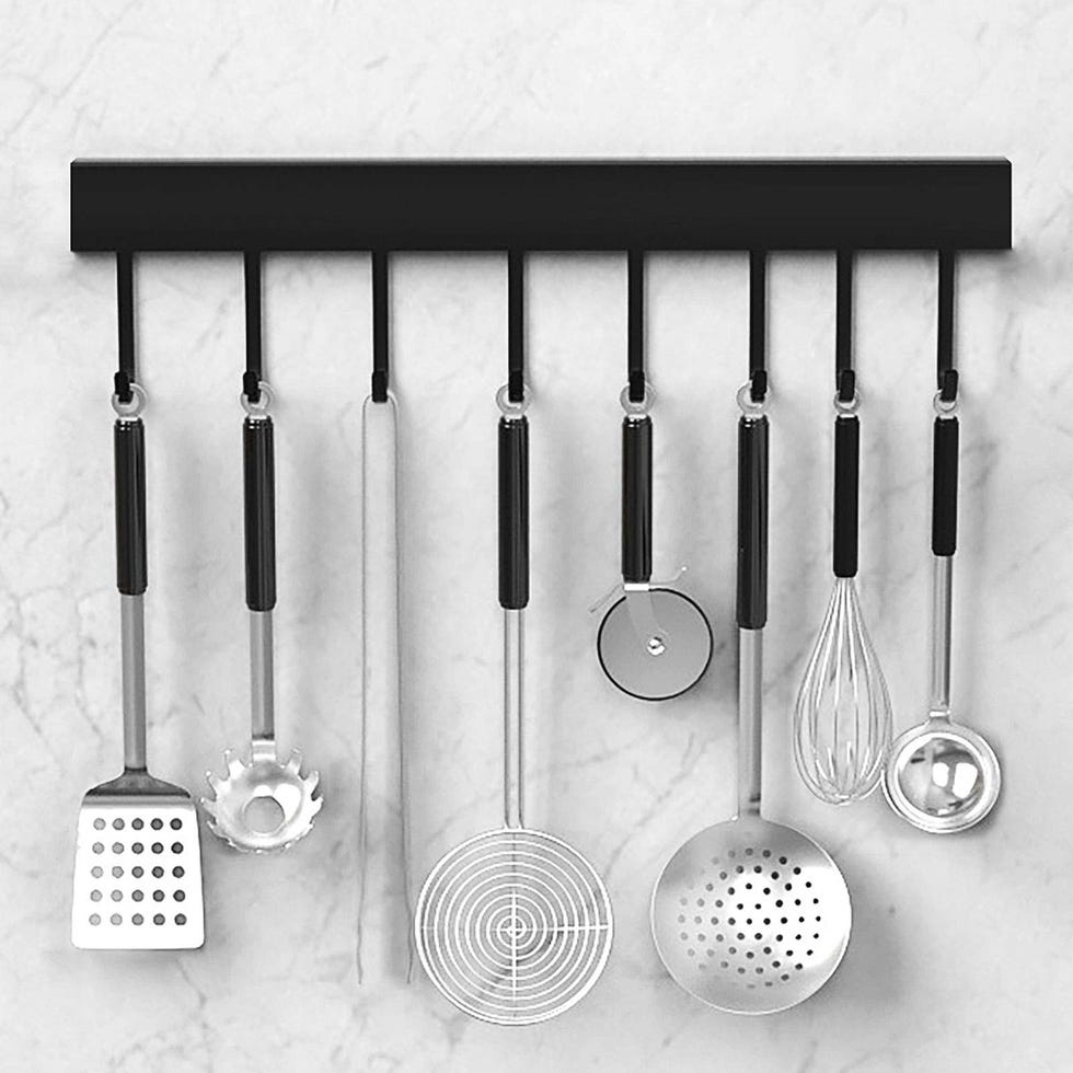 Barra de cocina con 8 ganchos