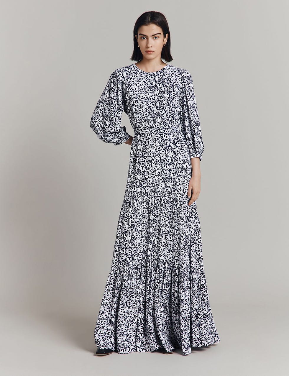Printed Maxi Tiered Dress