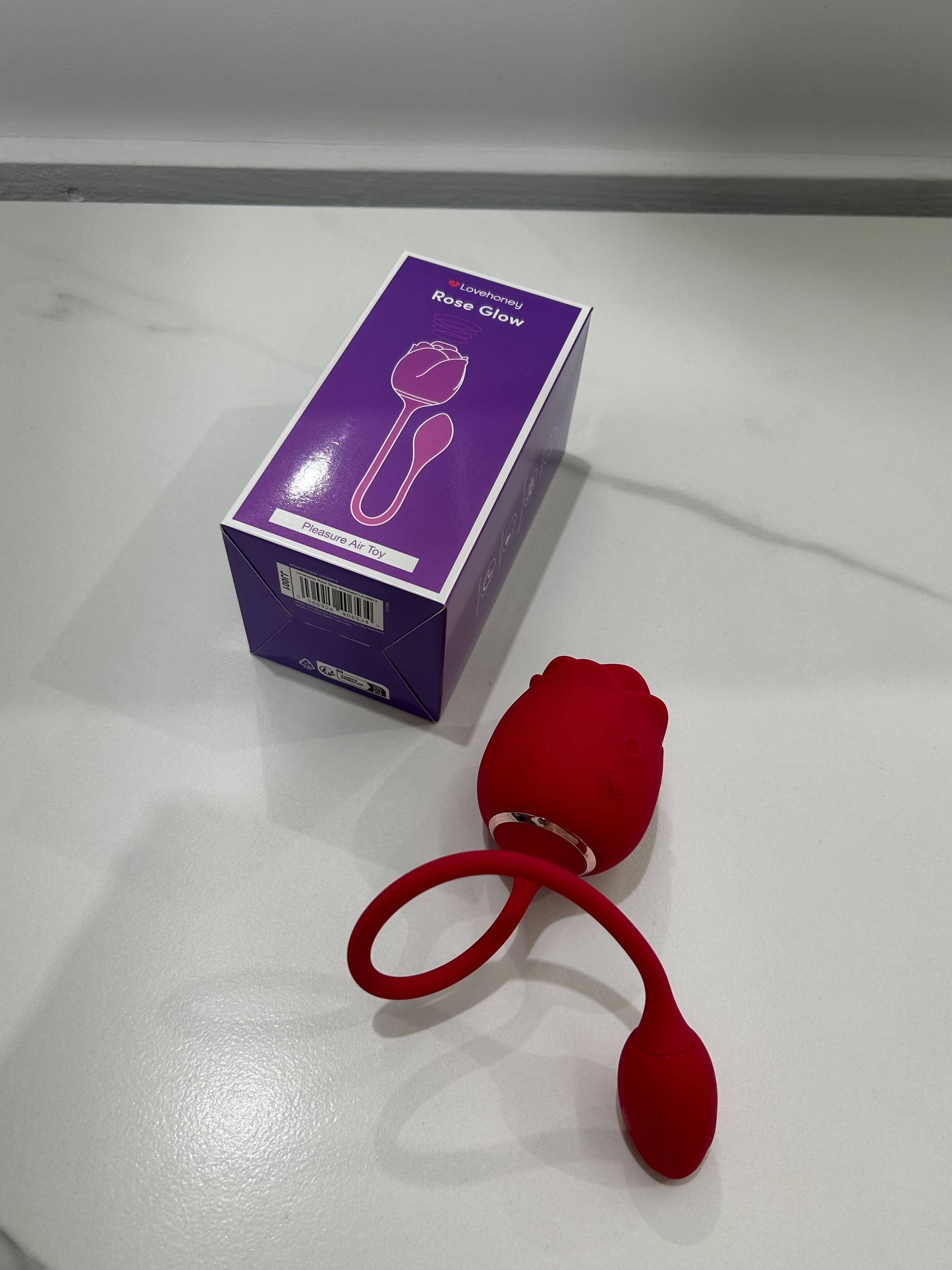 Rose Glow 2-in-1 Clitoral Suction Stimulator with Egg Vibrator 