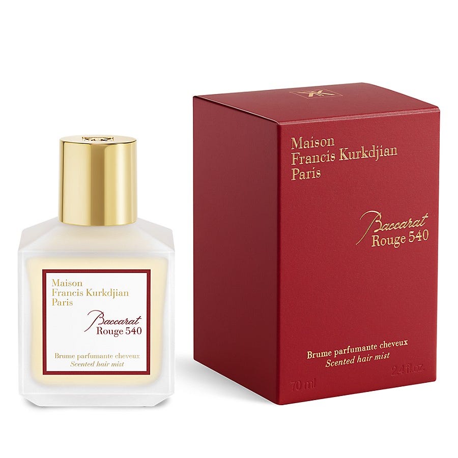 Baccarat Rouge 540 Cabelo perfumado névoa Baccarat Rouge 540 Cabelo perfumado névoa