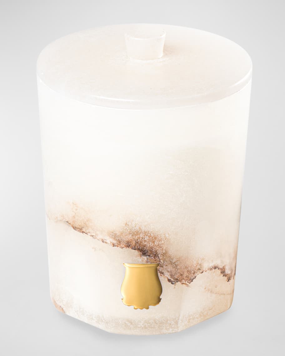 Abd El Kader Alabaster Collection Candle in Moroccan Mint Tea