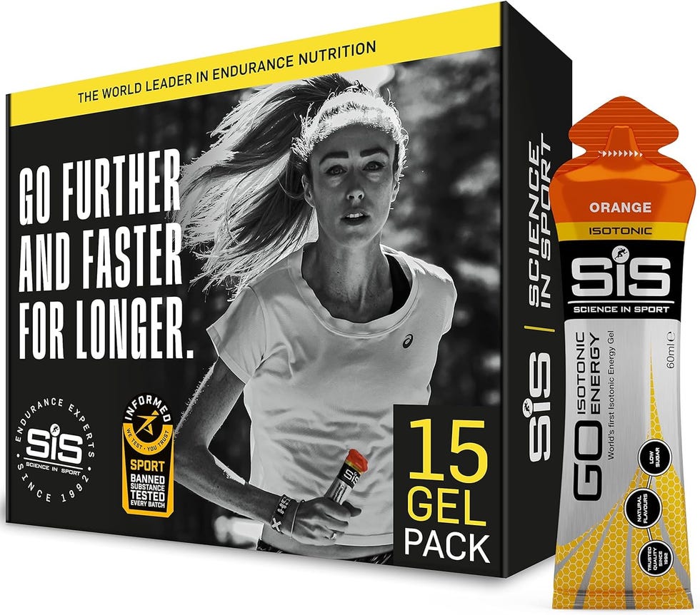 ¡OFERTA! Pack de 15 Geles Energéticos Isotónicos con 22 gr de carbohidratos, bajos en azúcar y sabor a naranja
