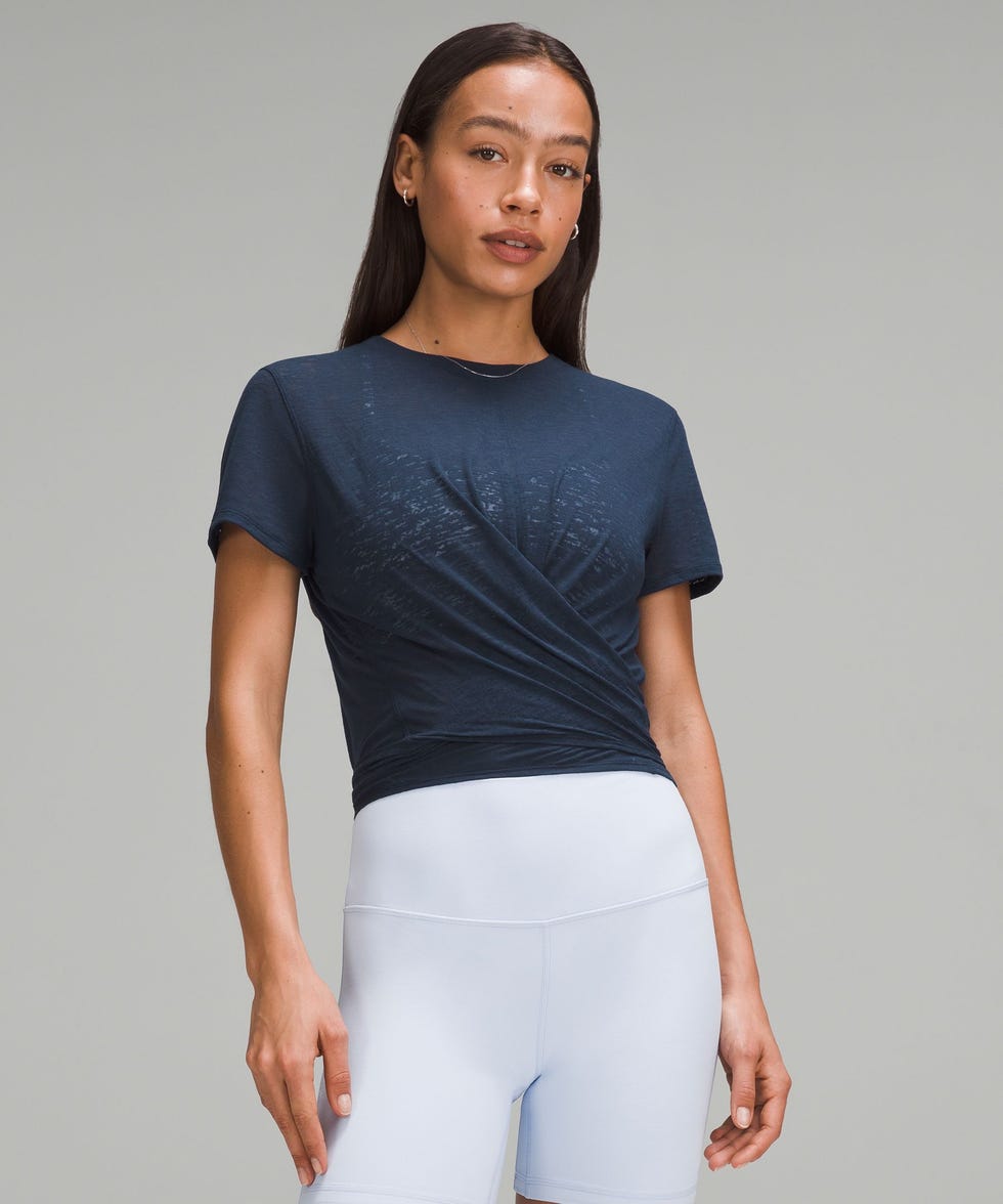 Tie-Waist Breathable Short-Sleeve Shirt