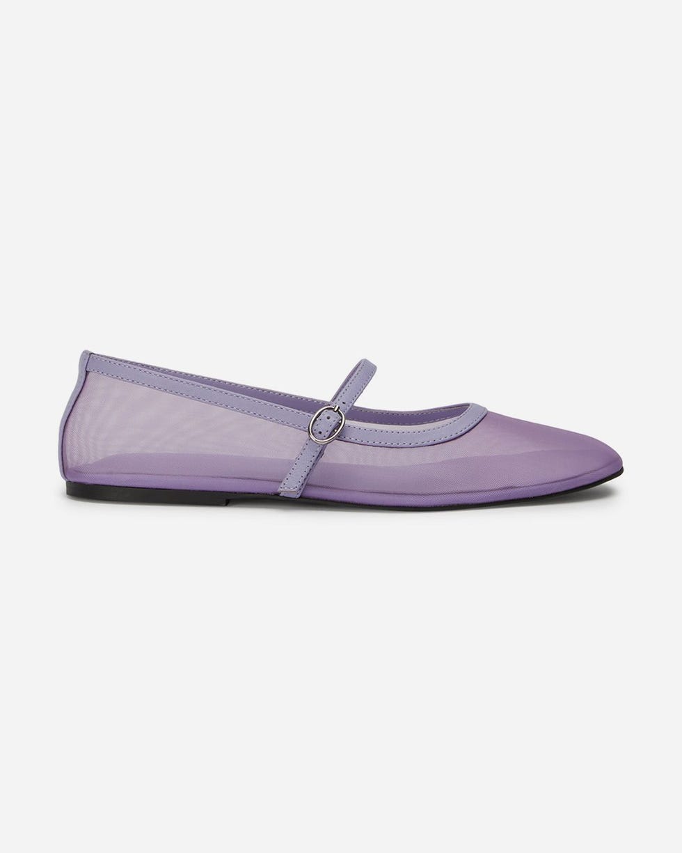 Melany Lavender Nylon Flats