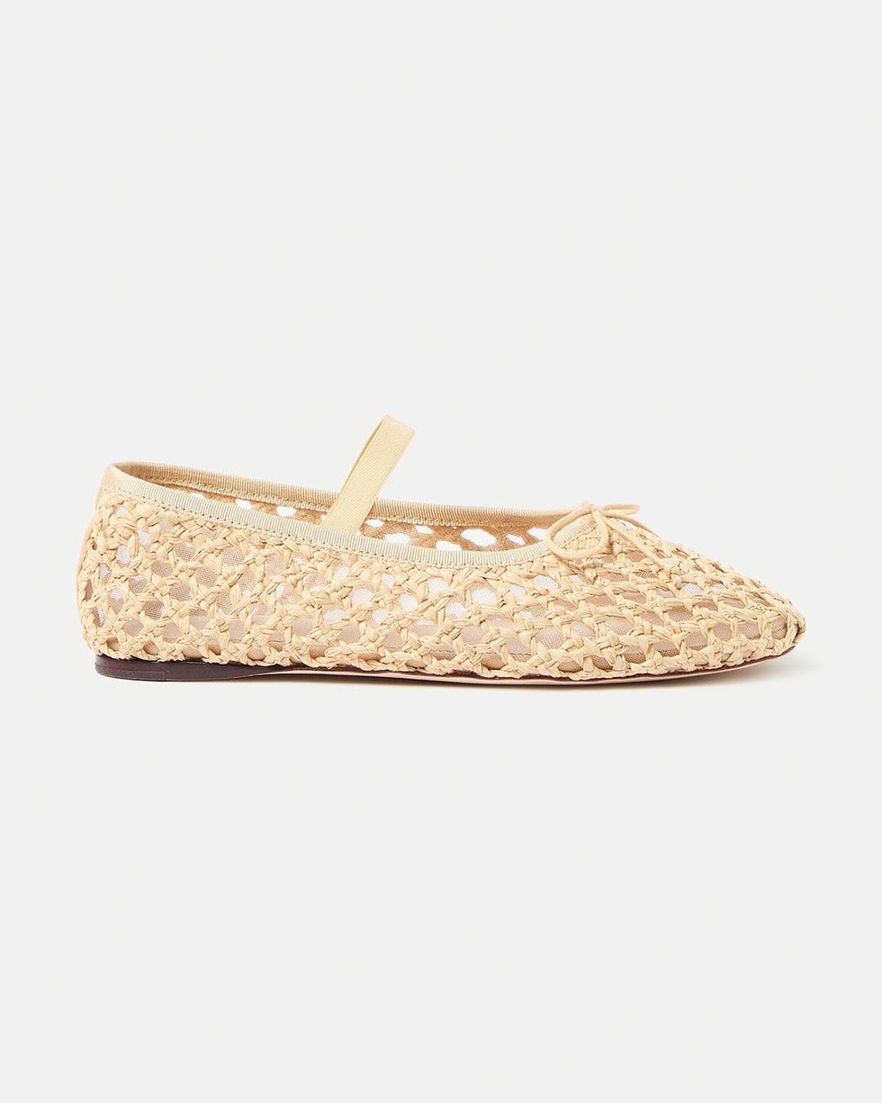 Leonie Natural Crochet Ballet Flat