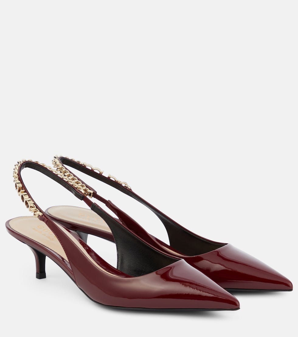 Signoria Patent Leather Slingback Pumps