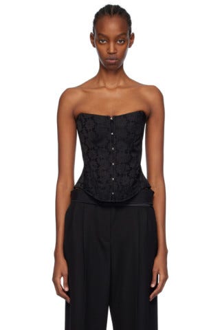 Black Daisy Corset