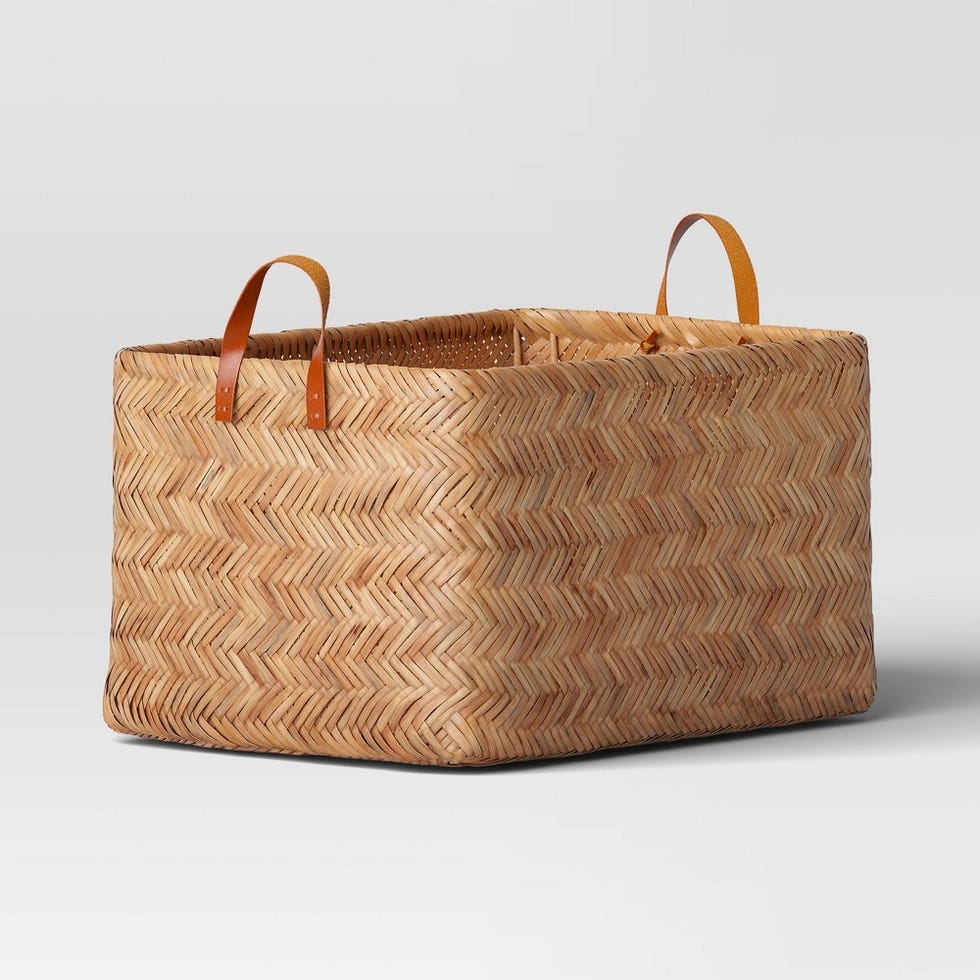 Large Herringbone Weave Basket