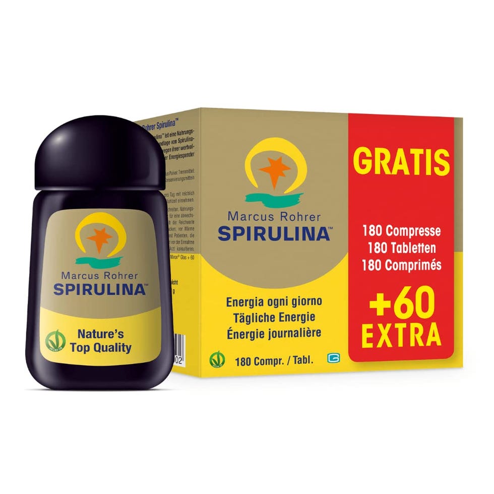 MARCUS ROHRER SPIRULINA 180 compresse in vetro Miron (+60 compresse gratis)