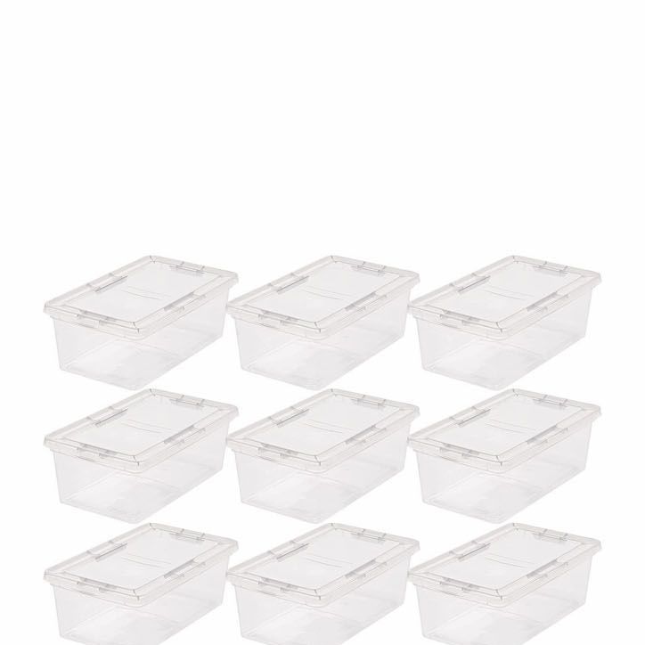7-Quart Plastic Storage Container Bins (12-Pack)